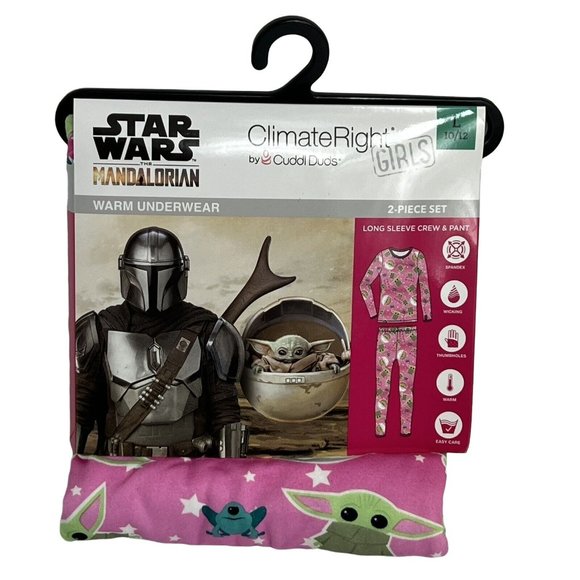 Climate Right Cuddle Duds Star Wars Mandalorian Insulating Warm Underwear Large - Picture 1 of 12